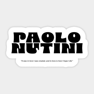 Paolo Nutini Sticker